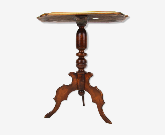 Table d'appoint suédoise de piédestal de Petit Gustavien, années 1840