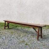 Old wooden bench vintage country