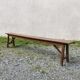 Old wooden bench vintage country