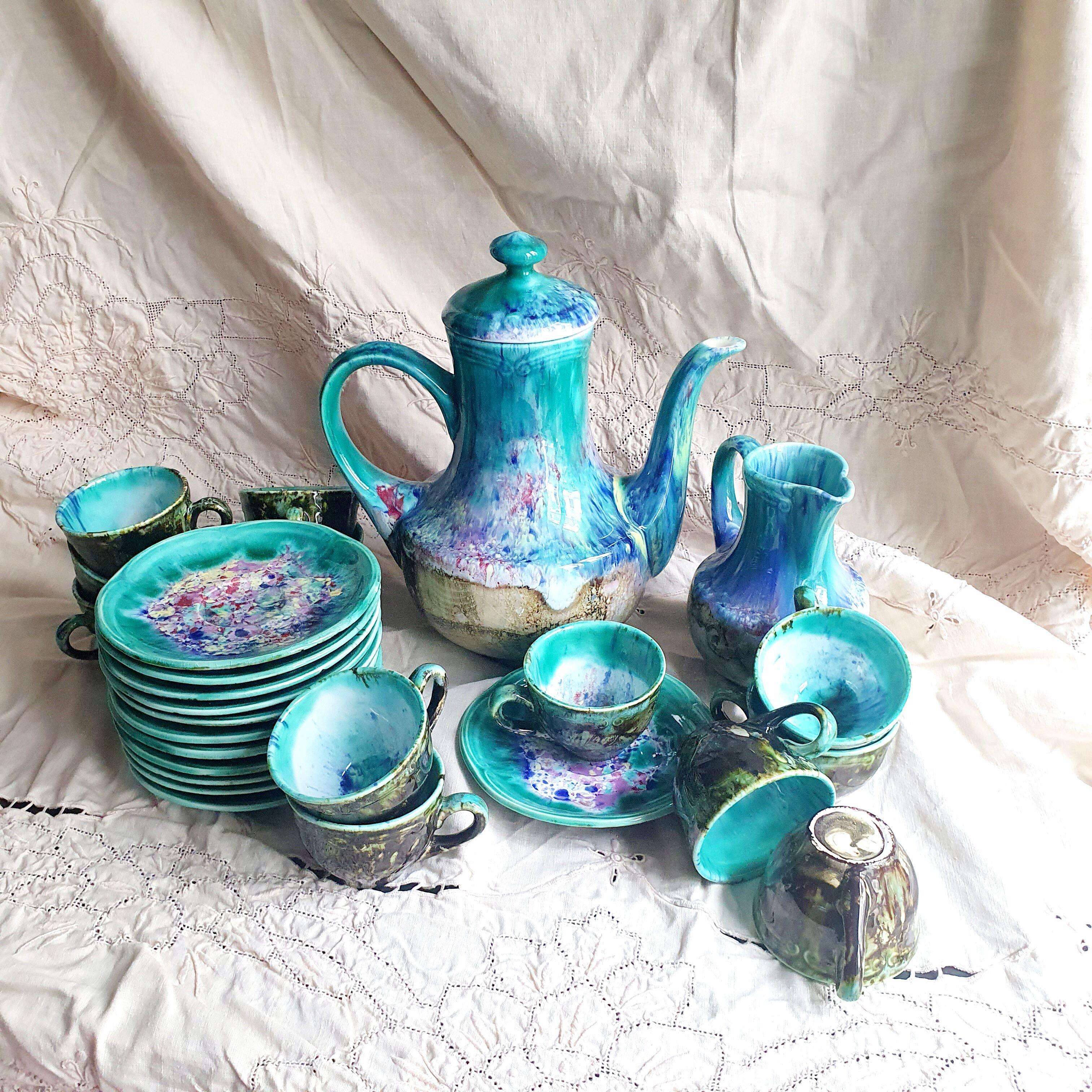 Coffee set signed Morvan 12 people