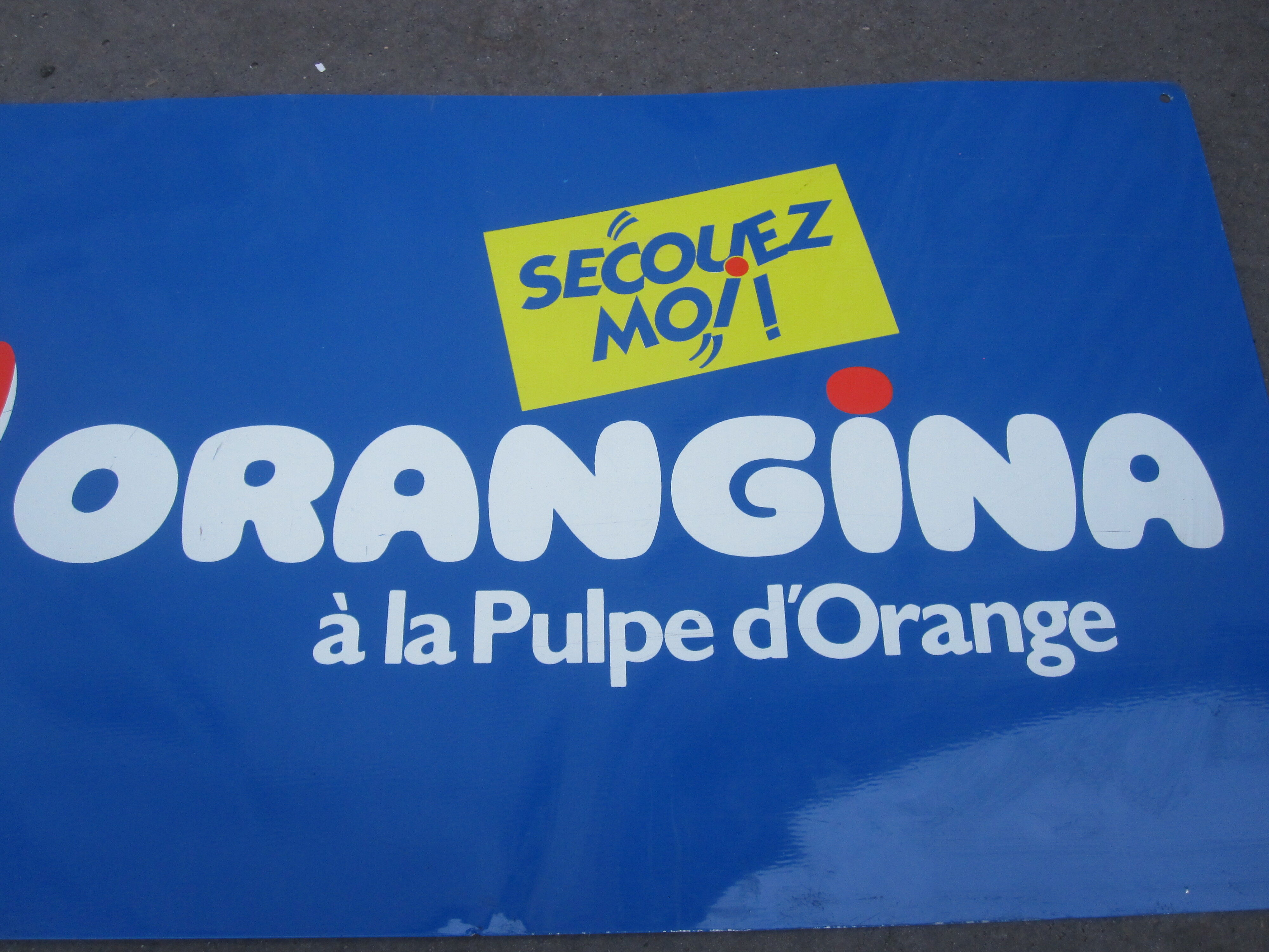 Orangina plate