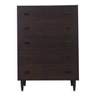 Oak chest of drawers, Danish design, 1970s, production: Denmark