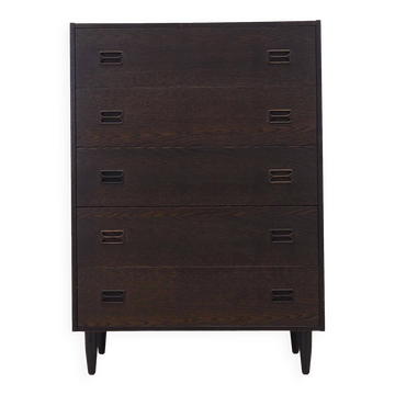 Oak chest of drawers, Danish design, 1970s, production: Denmark