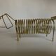 Range lettes de bureau chien teckel en métal doré 1970
