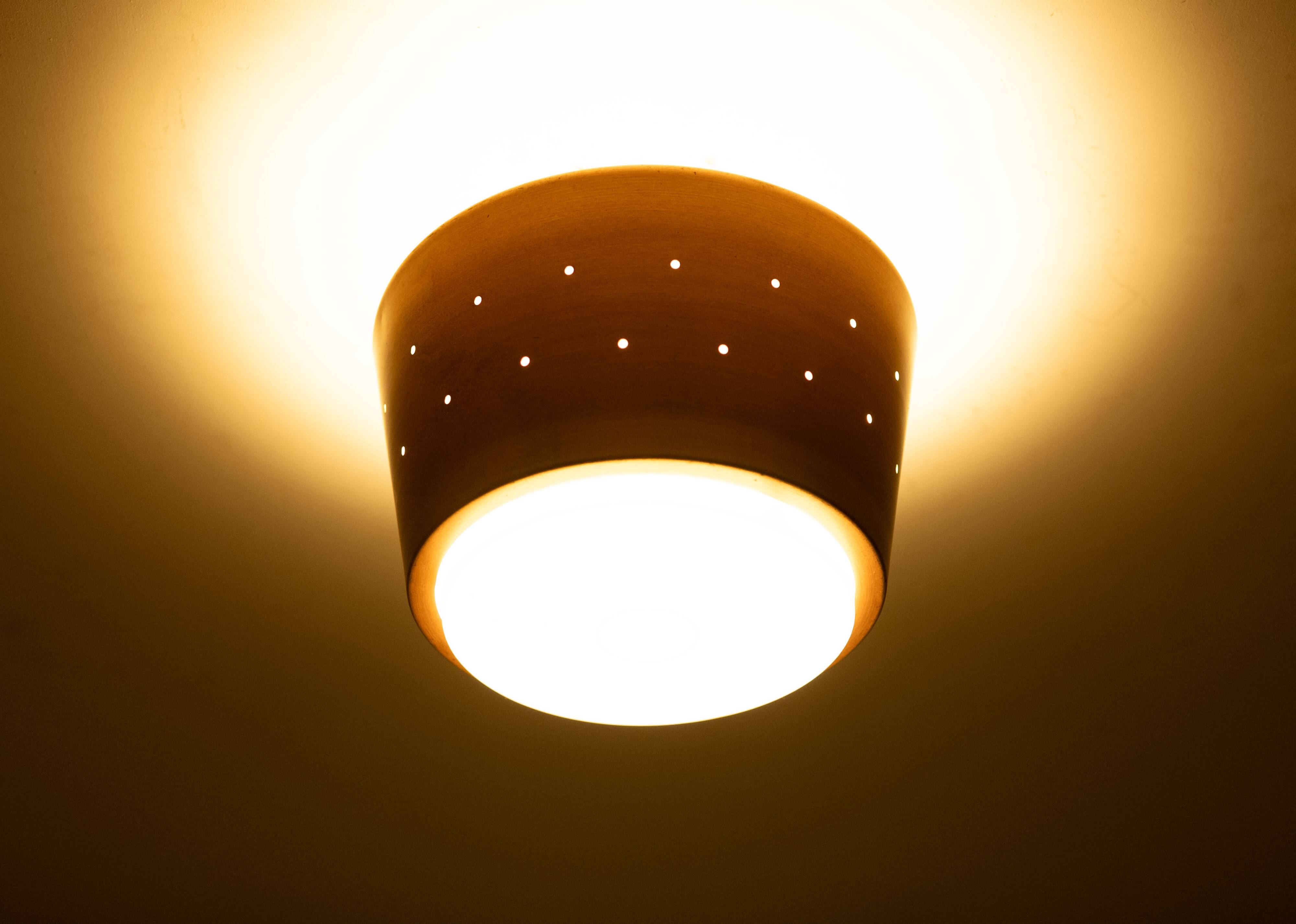 Brass Fog & Mórup pendant lamp 1960s Denmark