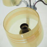 Midcentury Chrome and Glass Chandelier, Czechoslovakia 1960s