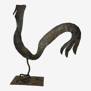 Vintage sculpture metal G. Raveneau circa 1970