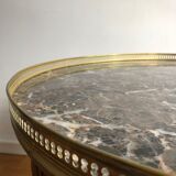 Bouillotte table with grey marble