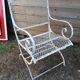 Pair of early 20th century metal garden armchairs