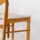 Set of 6 brutalist chairs in oak by Henning Kjaernulf