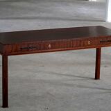Mid-20th century mahogany writing desk by a Danish cabinetmaker, 1950s.