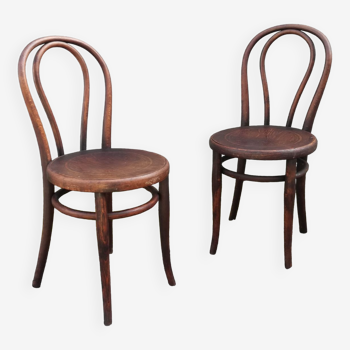 Chaises de bistrot 1900, set de 2