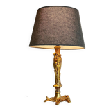Chic bronze lamp with vintage gold patina