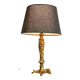 Chic bronze lamp with vintage gold patina