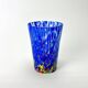 Set of 6 blown glass Venetian glasses with Murano murrine.