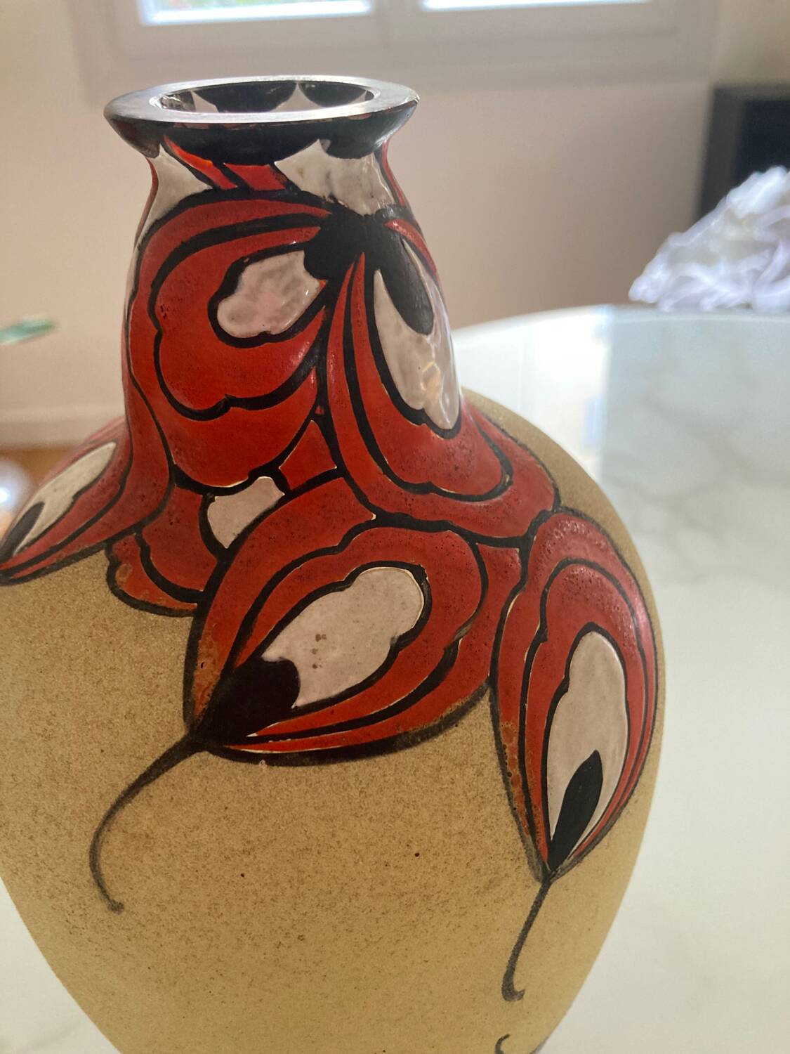 Art deco vase 1930 DE Leune signed