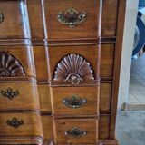 Double drop-leaf commode - Chippendale, Mahogany - Cherry wood