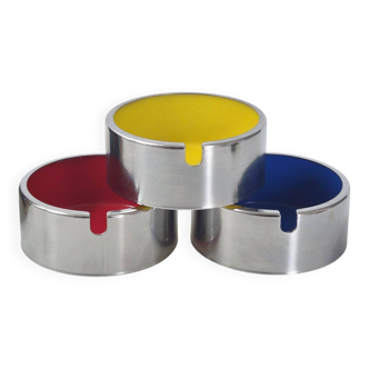 Set of 3 vintage ashtrays by Isamu Kenmochi 1970