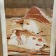 Old lithograph nicole tercinet levin “composition” + golden frame