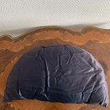 Coussin soie japonisant 1/2 lune
