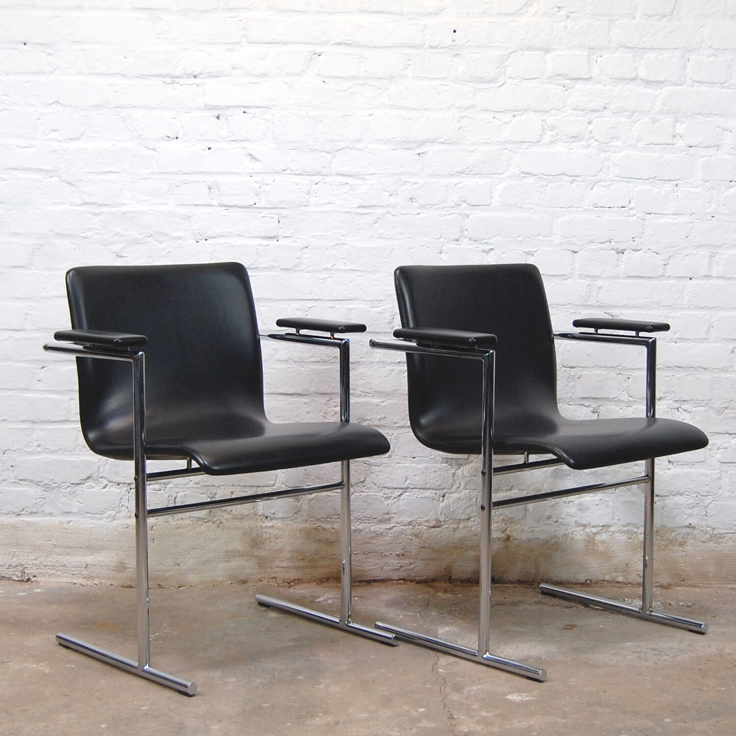 Bridge armchairs "Oslo" by Rudi Verelst for Novalux 1970s