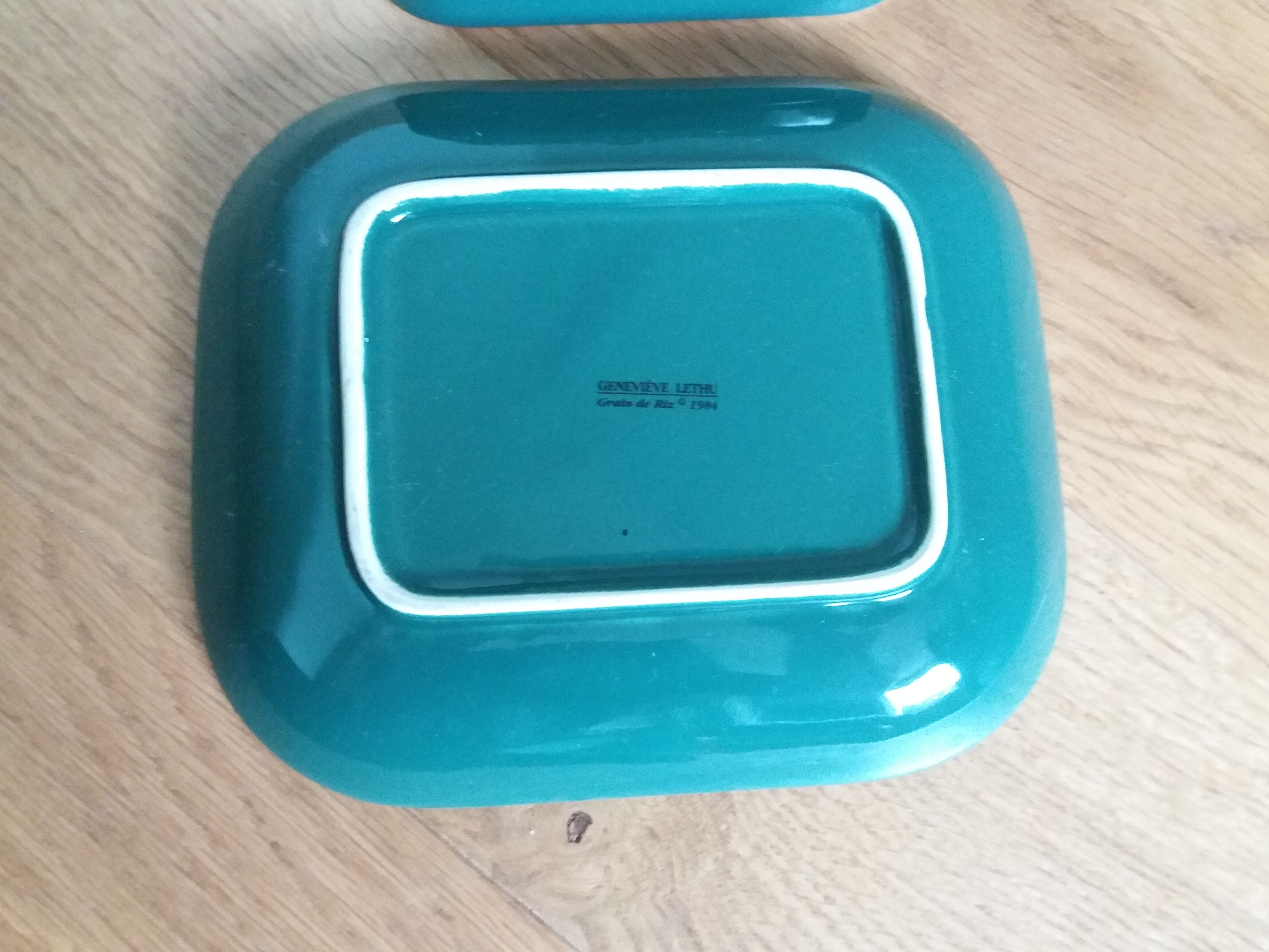 Butter dish Genevieve Lethu, Rice grain collection, 1984