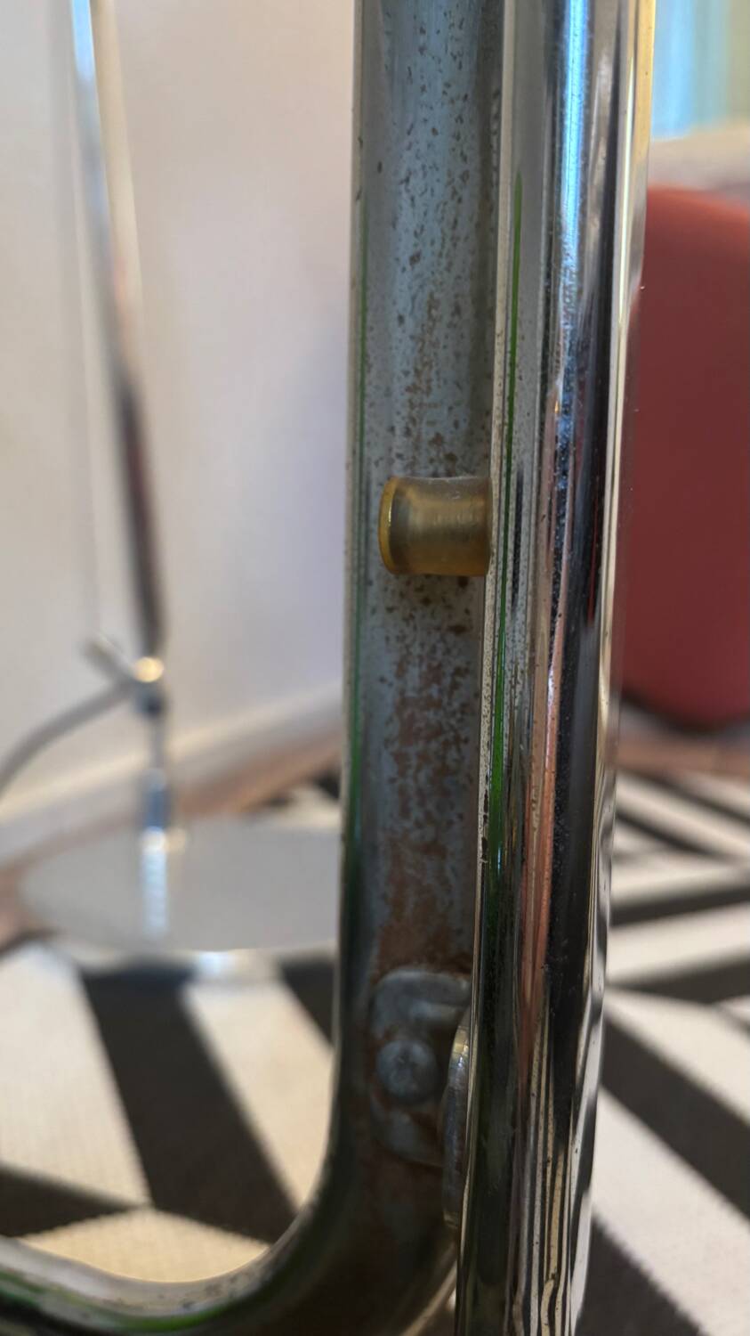 Seventies tubular serving trolley