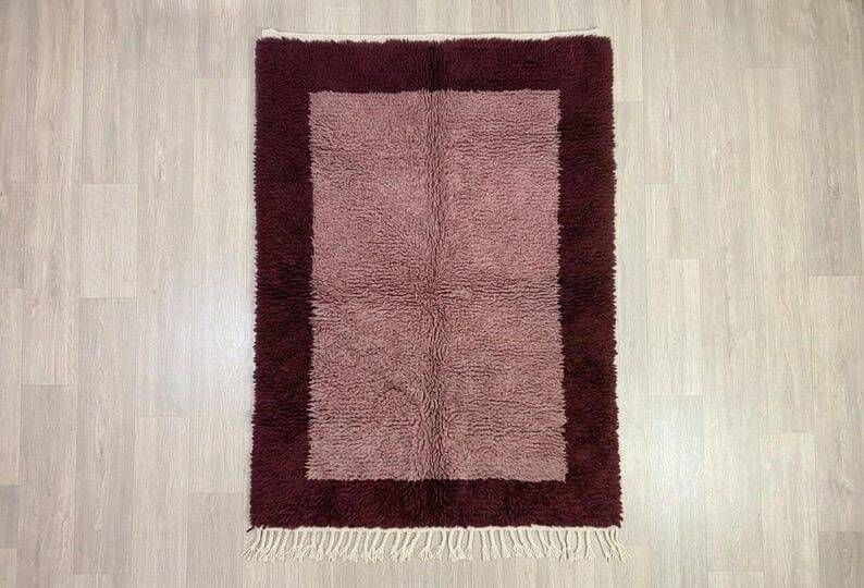 Tapis en laine pure fait main artisanale traditionnelle 1,5/2,5 m