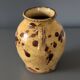 Antique glazed earthenware preserve pot in ochre and brown – southern pottery