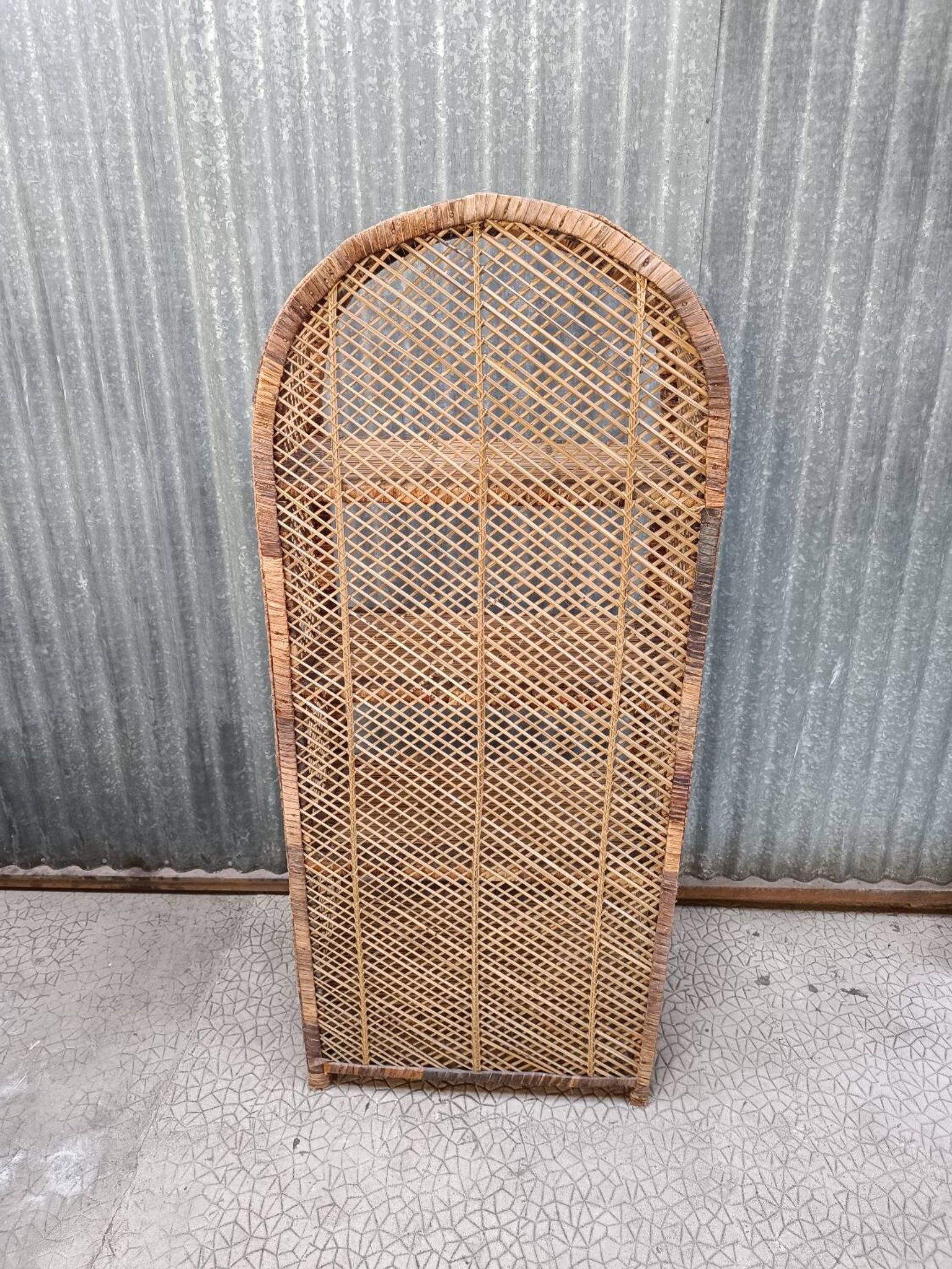 Rattan wicker bookshelf