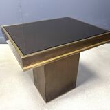 Paire de tables d'appoint en laiton par Belgochrom, années 1970