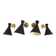 Suite of 4 Italian design wall lights 1950