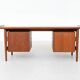 Arne Vodder writing desk model 207 in teak Sibast Denmark 1960