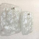 Frosted glass wall light by Kalmar Franken KG, 1960s