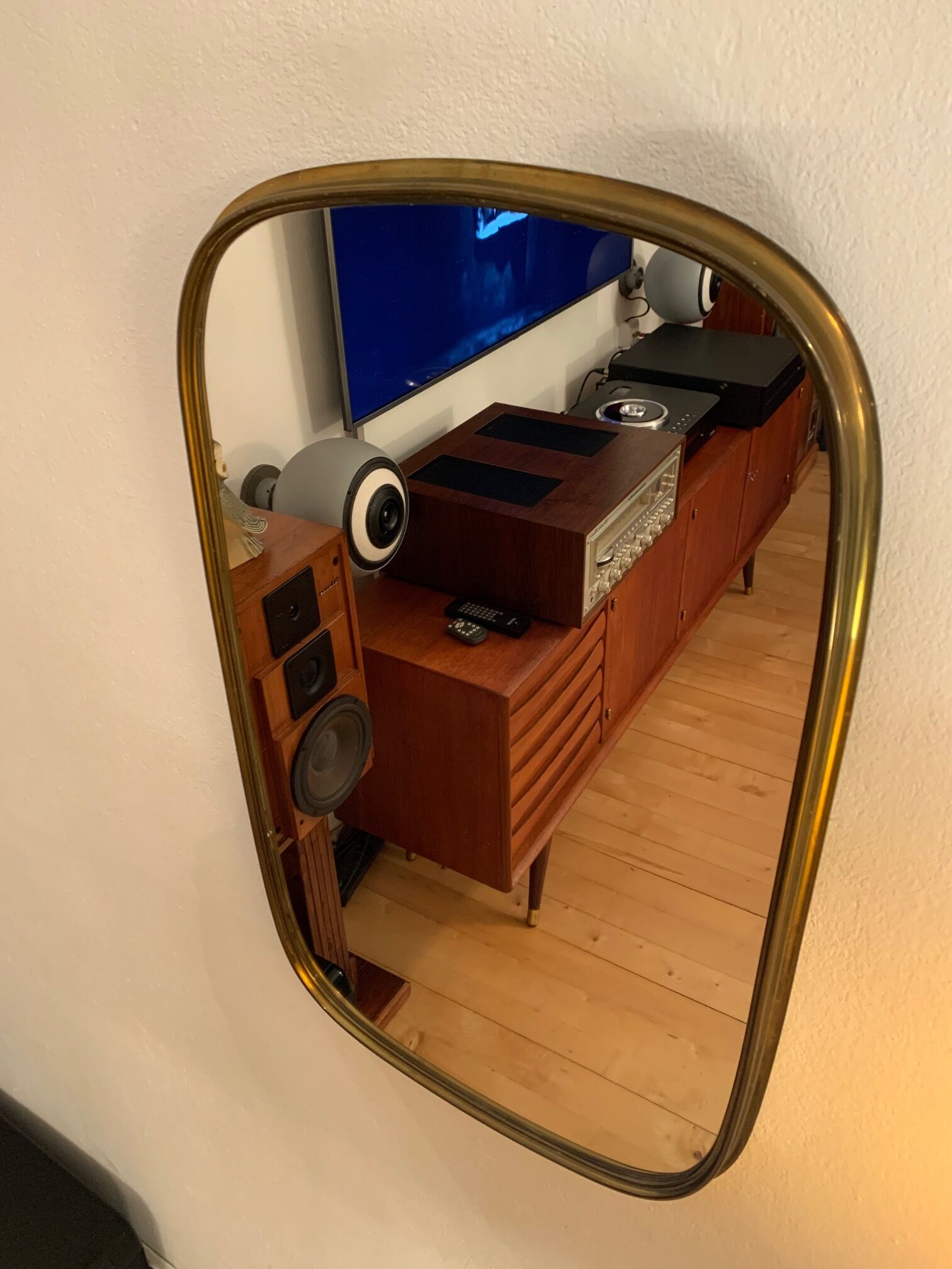 Mirror, Italy, 1950s 44x72cm