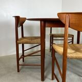 Danish Teak Dining Set by Peter Hvidt & Orla Mølgaard-Nielsen for Søborg Møbelfabrik