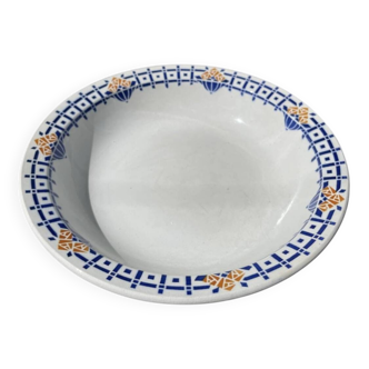 Plat rond creux saladier céramique Saint Amand