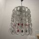 Grand lustre Murano Giogali Link par Mangiarotti Angelo 1970