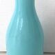 Blue glass vase