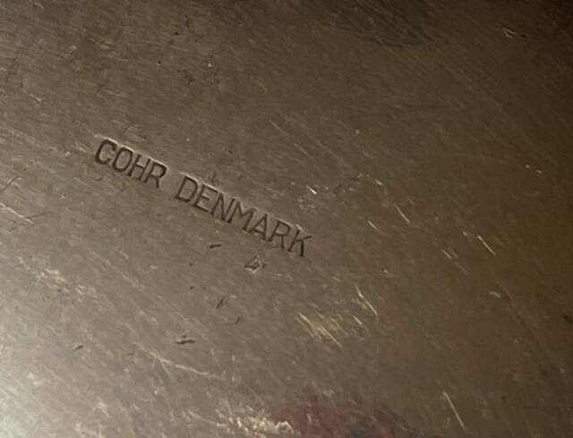 Silver-plated egg ashtray by Carl Cohr, Denmark