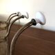 Coat rack 1900 in wood, ceramic and wrought iron