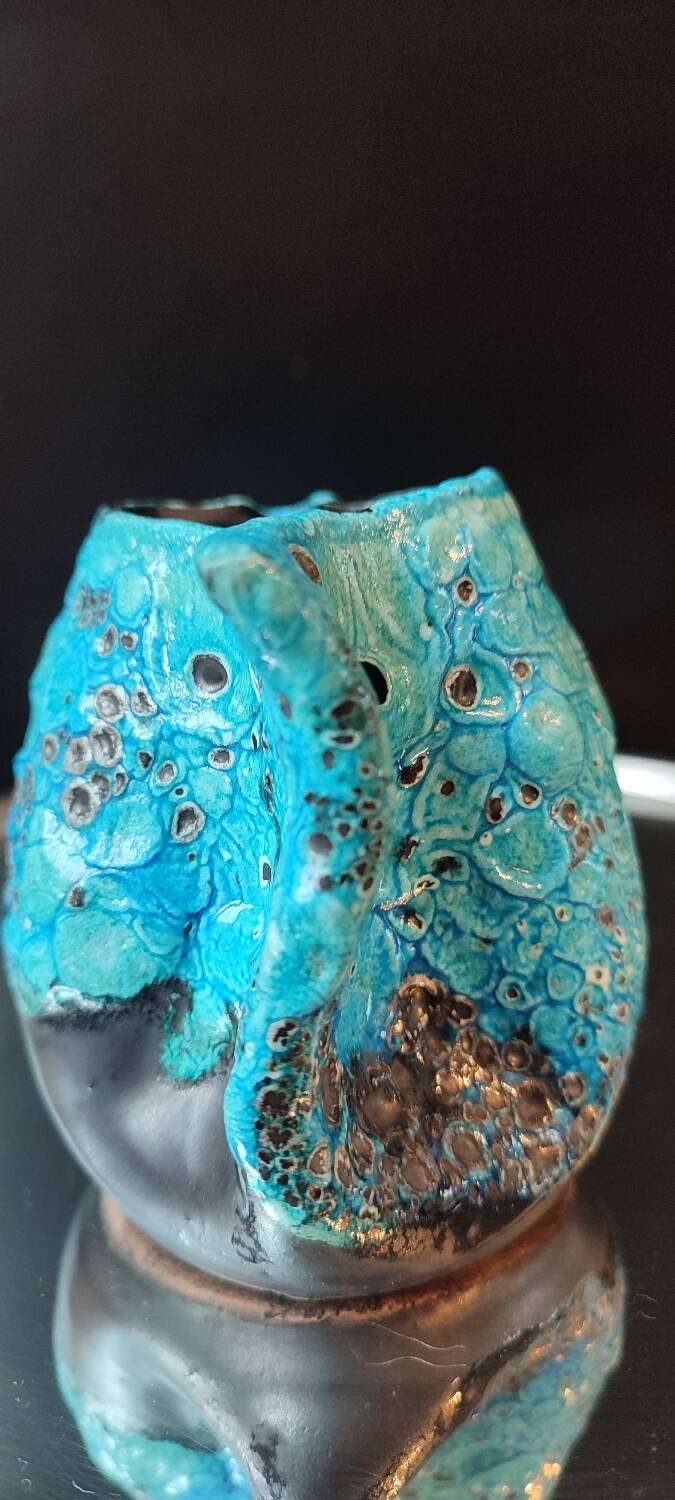 Small ceramic milk jug Cyclope Emaux des Glaciers