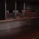 Vintage 60's highboard sideboard in wooden mangiarotti design for molteni