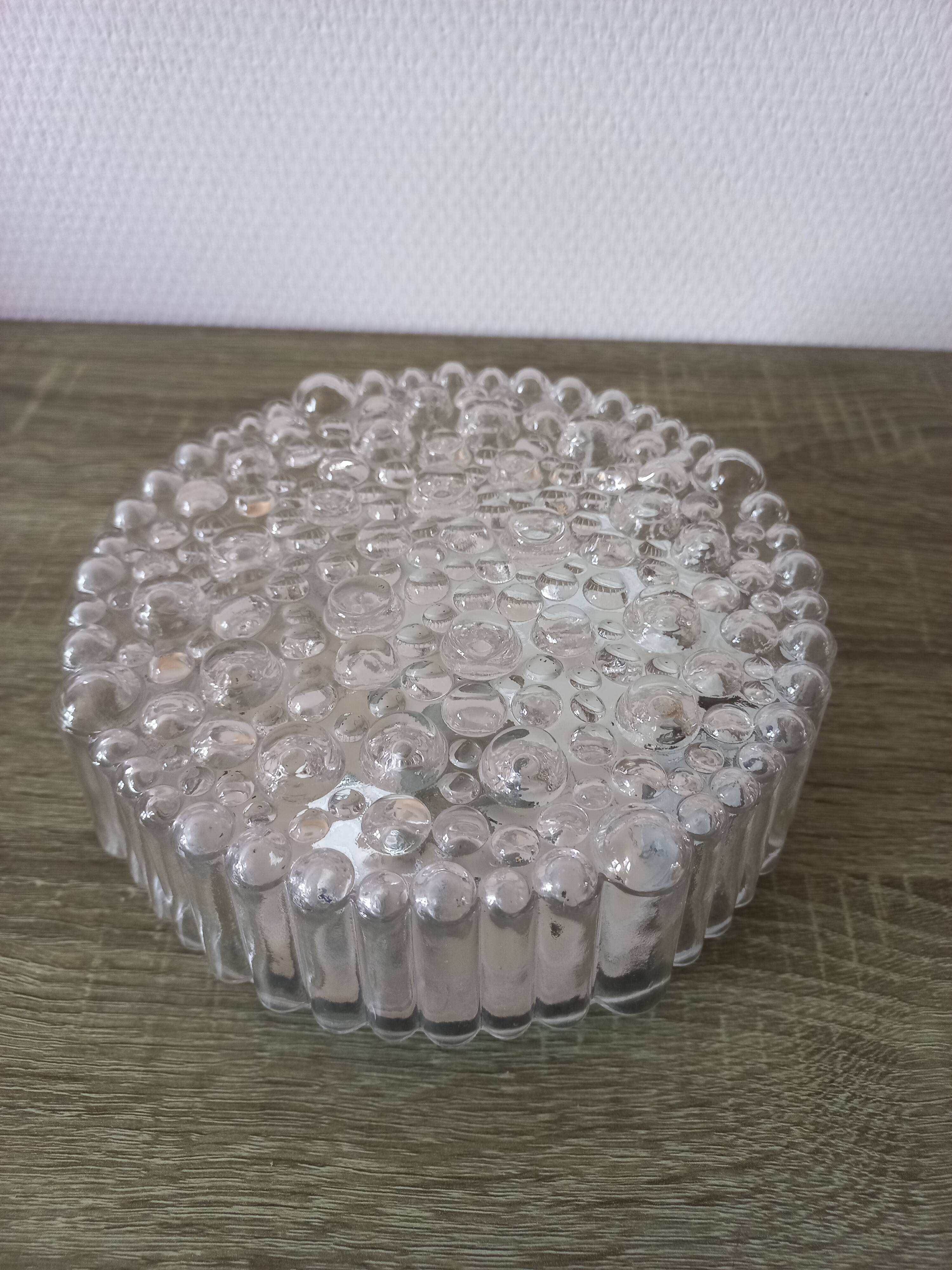 Vintage bubbled glass ceiling light