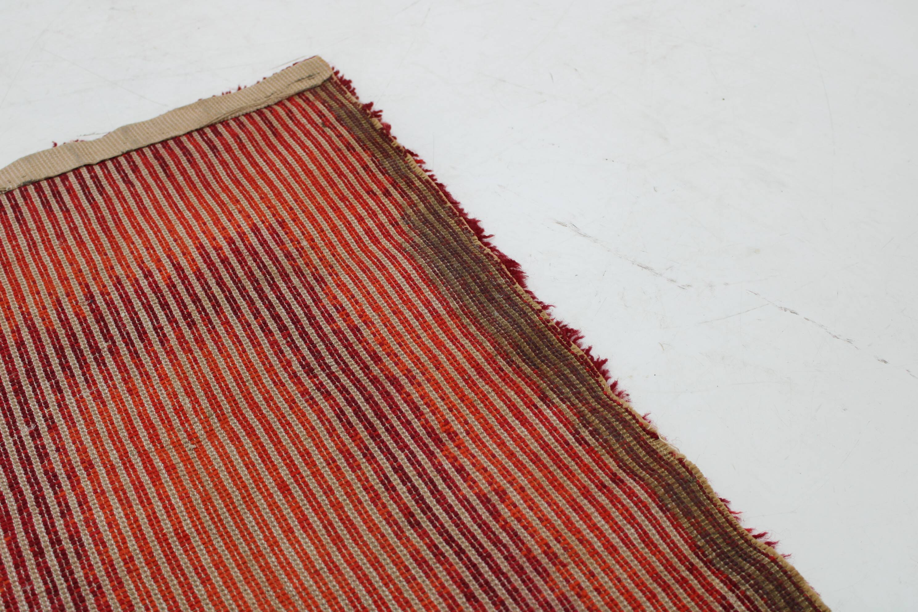 1970s Small Danish Abstract Wool Rug