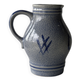 West Germany blue carafe H19.5