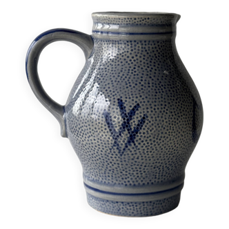 West Germany blue carafe H19.5