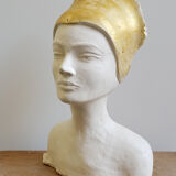 Plaster bust of a woman
