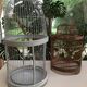 Vintage wooden birdcage H67cm