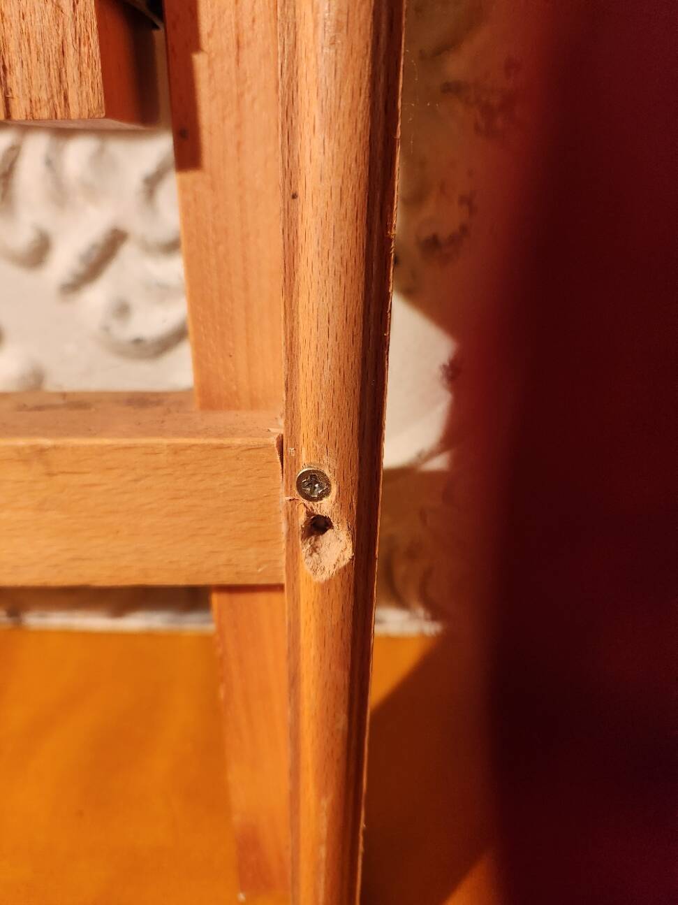 Set of 4 vintage wooden folding chairs